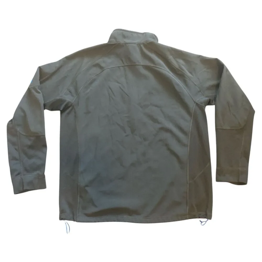 The North Face 1/2 Zip Pullover Open Chest Men’s XL Dark Grey RN61661 *DMG READ